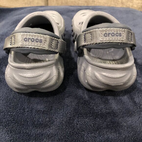 Crocs Echo Clogs, Gray, size C6 - Picture 4 of 7